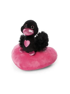 NICI, Plüschtier - Love Schwan Schwarz 10cm