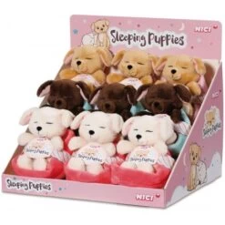 NICI - Sleeping Puppies - Hunde 3 Farben A 3 Stck, 12cm -Klassischer Plüschtierladen nici sleeping puppies hunde 3 farben a 3 stck 12cm 1