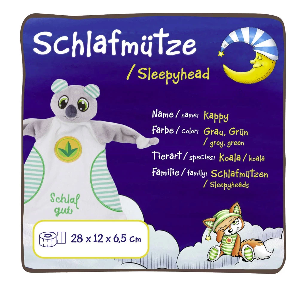 Nici, "Kuschlige Träume" - Schlafmützen Schmusetuch, Koala Kappy Mit Spruch 4 Nici, "Kuschlige Träume" - Schlafmützen Schmusetuch, Koala Kappy Mit Spruch – Bild 2