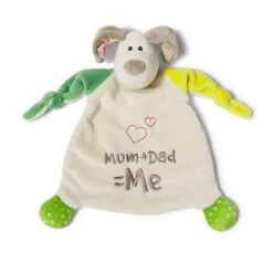 Nici, Schmusetuch Hund "Mum+Dad=Me"