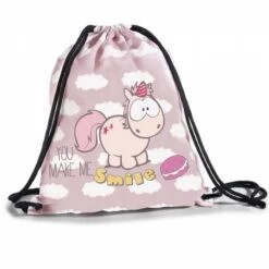 Nici, Sportbeutel Einhorn Theodor "you Make Me Smile", 34,5x39cm
